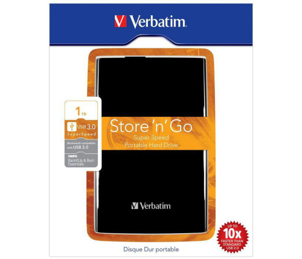 Verbatim Store'n'Go 1TB USB 3.2 Gen. 1 Czarny - 477423 - zdjęcie 6